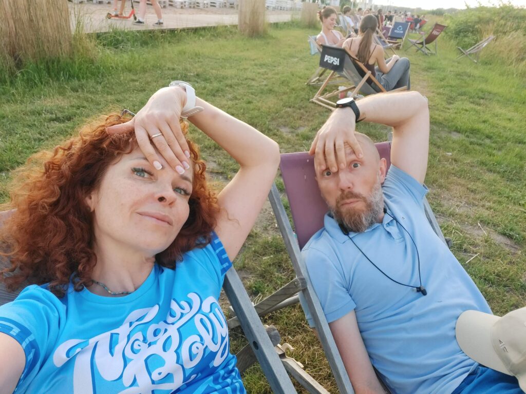 „małżeństwo spędzające czas razem”